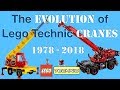 The EVOLUTION of Lego TECHNIC CRANES 1978-2018