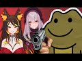 Wolf  frog play with their doll  with porcelainmaid  eviltoastervtuber twitch vod 92922