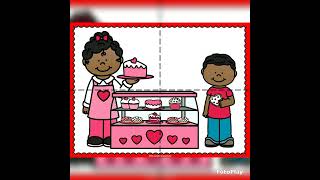 VALENTINE'S DAY PRE-K Dramatic Play, Centers and Worksheets