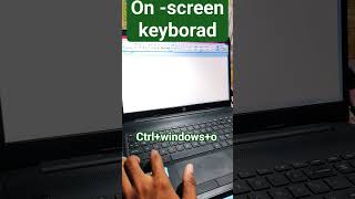 On-screen keyboard shortcut shortvideo shortcutkeys computer