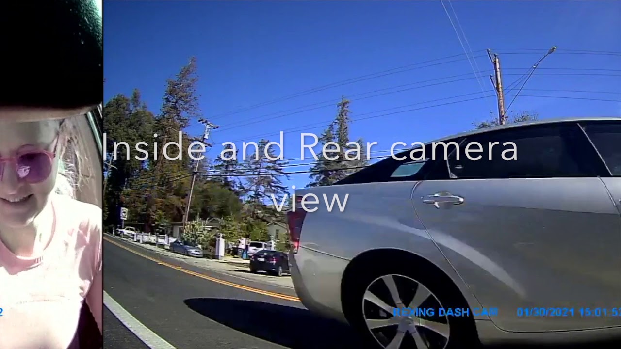 Rexing - S1 1080p FHD Front, Cabin and Rear 3-Channel Wi-Fi Dash Camera - Black