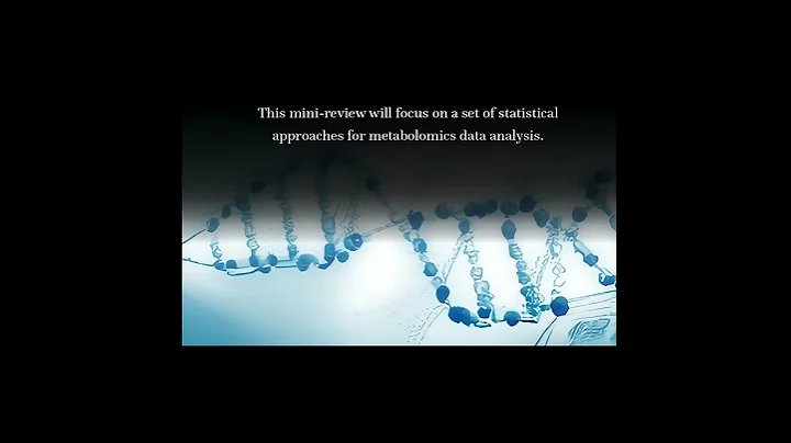 STATISTICAL METHODS FOR THE ANALYSIS OF HIGH-THROUGHPUT METABOLOMICS DATA | RTCL.TV