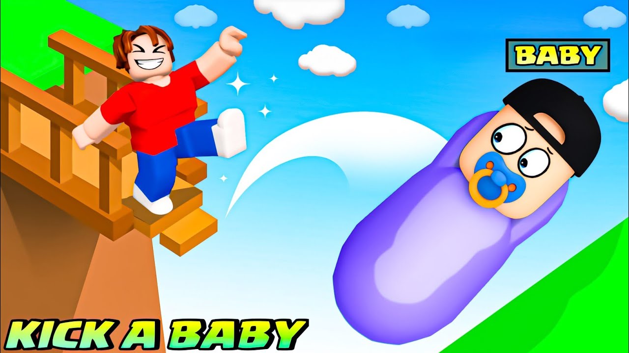 Kick A Baby 🤣 Roblox Funny Gameplay On Vtg 2.o!