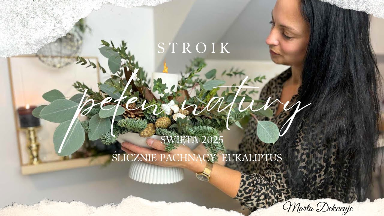 ✨Najpiękniej pachnący naturalny stroik Świąteczny z jodły Nobilis i Eukaliptusa✨ ŚWIĘTA 2025✨DIY