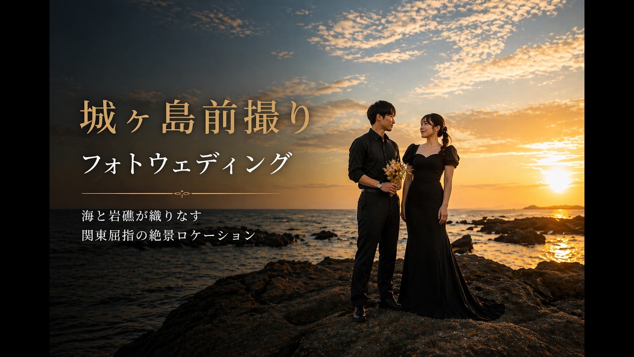 城ケ島の前撮り＆ドローン撮影　オープニングムービー│ウィズプロデュース