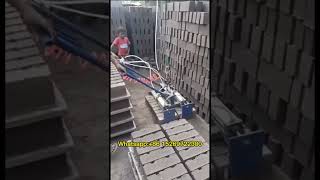 Curbstone grip machine, block palletizer, block clamp machine for giantlin brick machine  #blocks