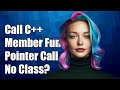 Call C++ member function pointer without knowing which class