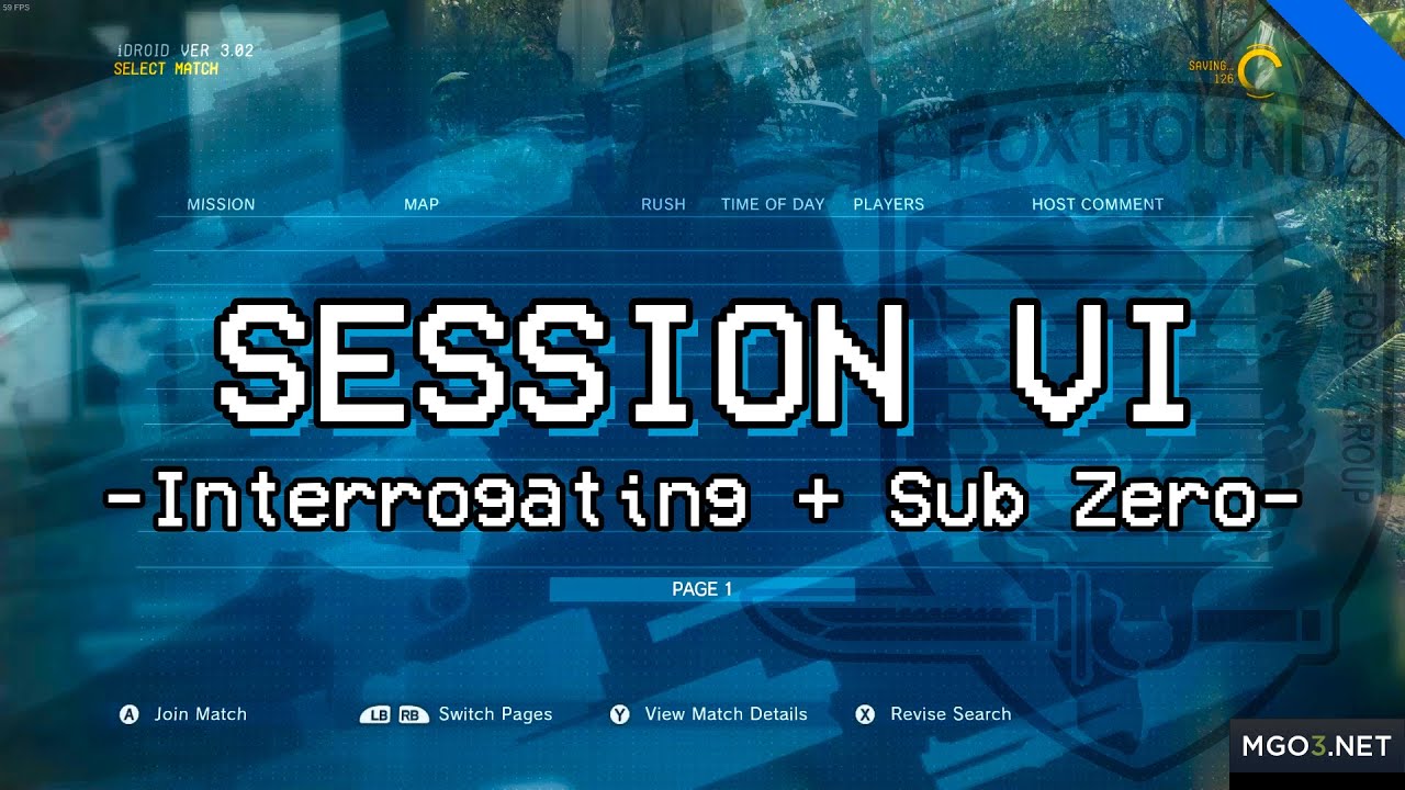 MGO3 PC - Session VI: Interrogating + Sub-Zero
