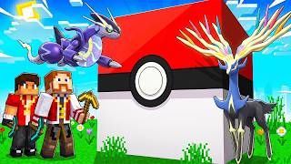 BATALHA POKÉMON com LUCKY BLOCK GIGANTE de PIXELMON no MINECRAFT