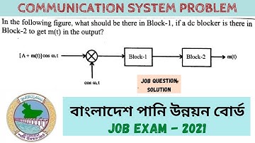 Communication System Math Solution|| EEE Job Question Solution