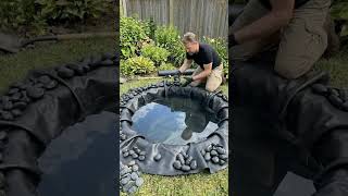 Moon Reflection Pond#restoration#diy#beforeafter#transformation#satisfying#craft #timelapse