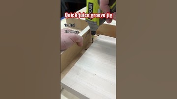 Fastest Juice Groove Jig!! #woodworking #woodshop #cuttingboard