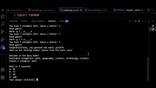 CS50P Final Project: A Python Game Hub