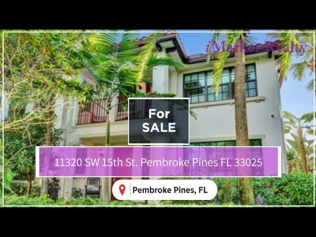 SOLD - 11320 SW 15th St. Pembroke Pines, FL 33025