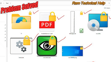 How to Remove Yellow Padlock symbol from folder and file in Windows 10 or 11