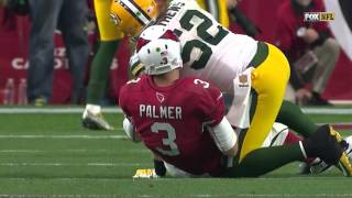 Packers Clay Matthews Punks Carson Palmer After Knocking Him Down! | Packers vs. Cardinals | NFL