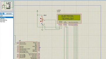 Displaying my name on LCD Display with pic16f877A using Proteus 8