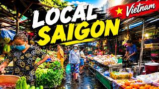 Full Morning in Saigon 🇻🇳 | Local Markets, Street Life & Crazy Traffic | Ho Chi Minh City 4K POV Update