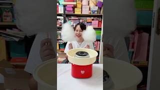 Making Fluffy Cotton Candy at Home! 😱 DIY Sugar Magic ✨ #craft #facts #ytshorts #diy