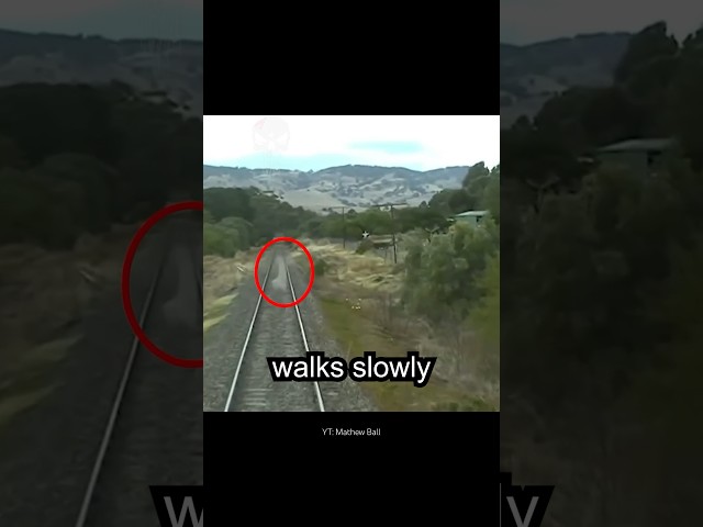 Train driver catches a real ghost on camera #ghost