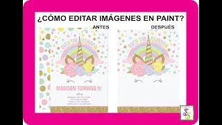 TUTORIAL PAINT PARA EDITAR IMÁGENES