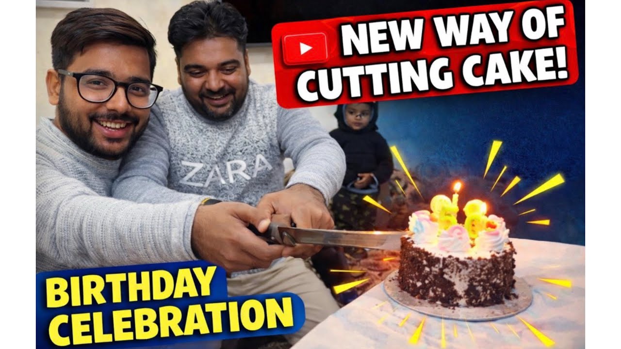 Cake cutting new feature unlock 😜🎂BIRTHDAY BLOG😍