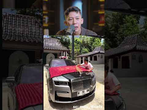 sultan sesungguhnya, sederhana aja jemur bantal diatas kap ROLL ROYCE