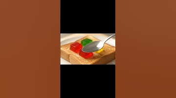 Melting Jelly Cubes on Toast – Satisfying ASMR #ai  #glasscutting #asmr #aiasmr #relaxing
