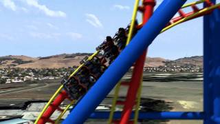 Superman Ultimate Flight Animation [Version 2] - Six Flags Discovery Kingdom