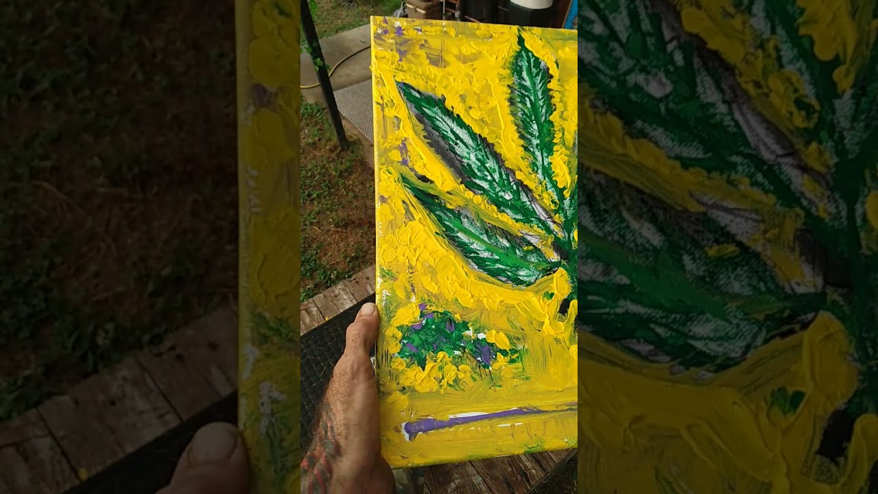 cannabis art painting by ARob Pop Art 