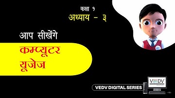 COMPUTER USES - class 1 chapter 3 (HINDI)