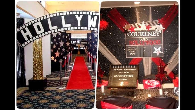 Oscars Party Ideas - Red Carpet Party Decorations - Hollywood