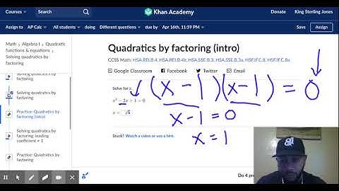 Quadratics by factoring (intro) (practice) | Khan Academy