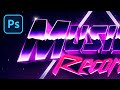 How to Convert Your Text or Logo to Synthwave 80s Style in Photoshop (+ FREE PSD)
