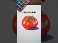 How to Draw Vegetables | Tomato in Watercolor