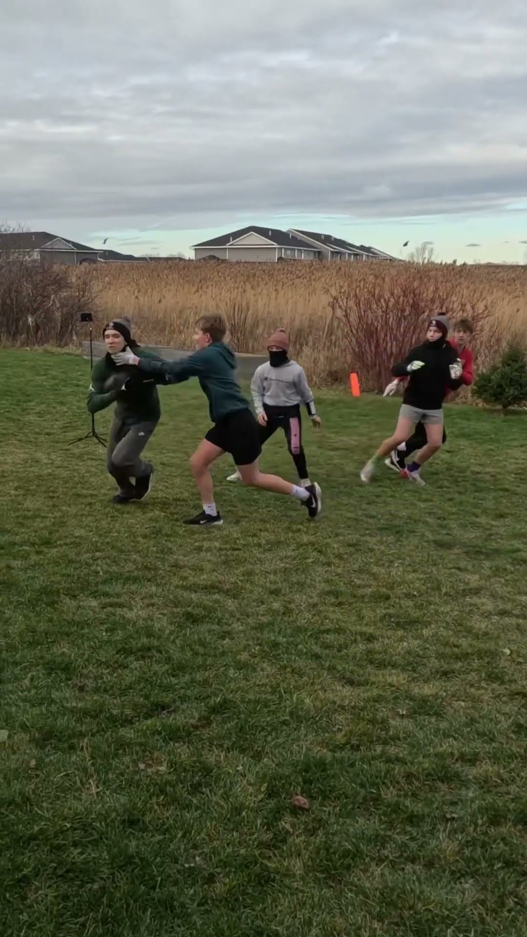 Mason sheds a tackle and spins out Colin for the touchdown?!! #nfl #football #shorts #fyp #sports