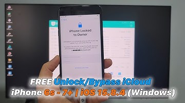 FREE Unlock/Bypass iCloud iPhone 6s - 7+ | iOS 15.8.4 (Windows)