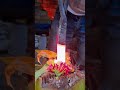 proses penyepuhan tombak memakai batang pisang #blacksmith #kerajinan #shorts #yutube #viral