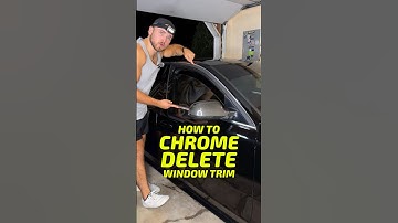How to CHROME DELETE WINDOW TRIM with vinyl wrap on a car 🏎️💨