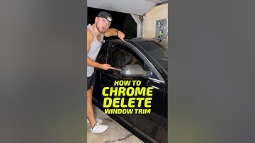 How to CHROME DELETE WINDOW TRIM with vinyl wrap on a car 🏎️💨