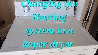 How to replace the heating element in a Roper dryer