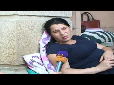 იპოთეკით დაზარალებული  მრავალშვილიანი დედა მეორე დღეა მერიის წინ შიმშილობას აგრძელებს