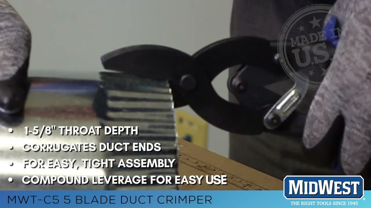 MWT C5 5 Blade Duct Crimper