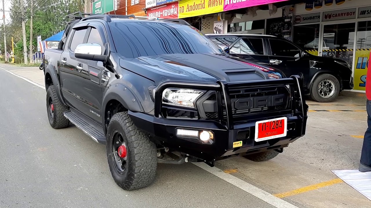 Ford Ranger MC limited ติดตั้งกันชนหน้าออฟโรด JP111/3เขา โดยน้าแด่ม ...