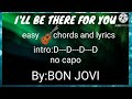 easy chords and lyrics(I