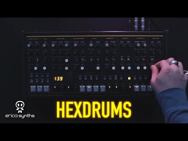 ERICA SYNTHS HEXDRUMS — TWISTING KNOBS: Raw Out-Of-Box Sound Tour