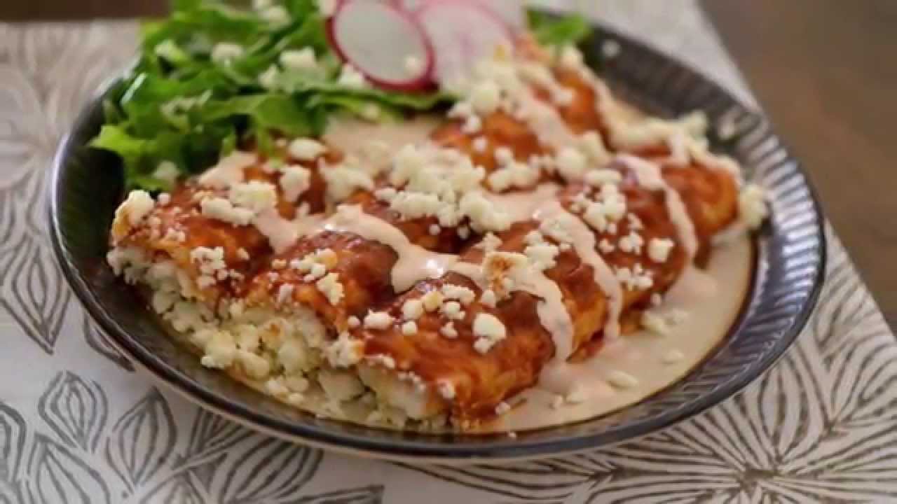 Queso Fresco Enchiladas - YouTube