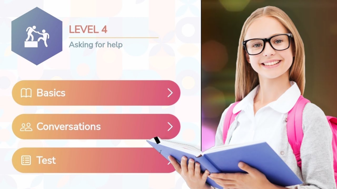 SEBA Spoke English Level 4 - Asking for Help - YouTube
