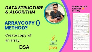 What is arraycopy() method copy array form one array to another. #dsa #javadevelopers #java #array