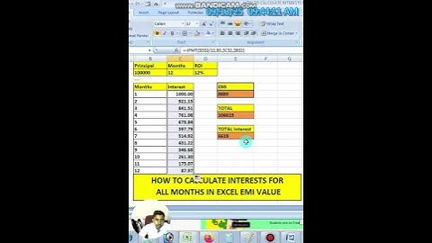 How to Calculate Your Personal Loan EMI Using Excel  IPMT,PPMT,PMT #saiyaara #excel